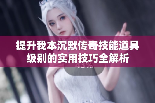提升我本沉默传奇技能道具级别的实用技巧全解析