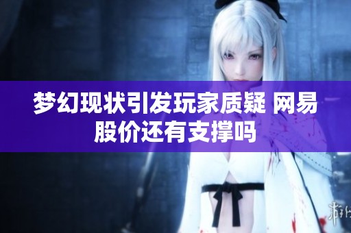 梦幻现状引发玩家质疑 网易股价还有支撑吗