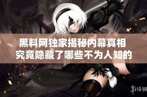 黑料网独家揭秘内幕真相 究竟隐藏了哪些不为人知的秘密