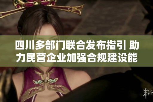 四川多部门联合发布指引 助力民营企业加强合规建设能力
