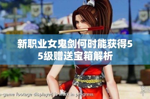 新职业女鬼剑何时能获得55级赠送宝箱解析