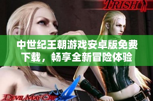 中世纪王朝游戏安卓版免费下载，畅享全新冒险体验