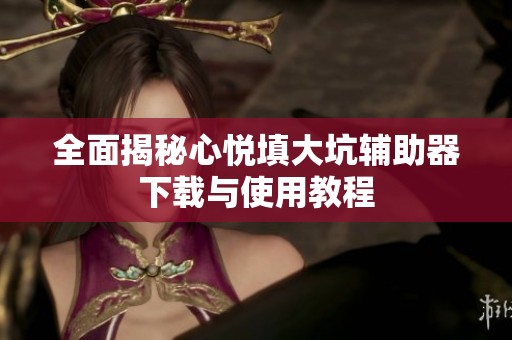 全面揭秘心悦填大坑辅助器下载与使用教程