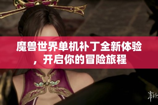 魔兽世界单机补丁全新体验，开启你的冒险旅程