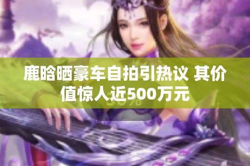 鹿晗晒豪车自拍引热议 其价值惊人近500万元