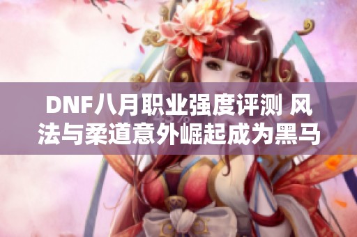 DNF八月职业强度评测 风法与柔道意外崛起成为黑马
