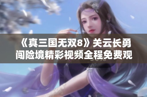 《真三国无双8》关云长勇闯险境精彩视频全程免费观看