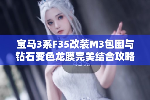 宝马3系F35改装M3包围与钻石变色龙膜完美结合攻略
