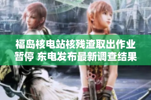 福岛核电站核残渣取出作业暂停 东电发布最新调查结果