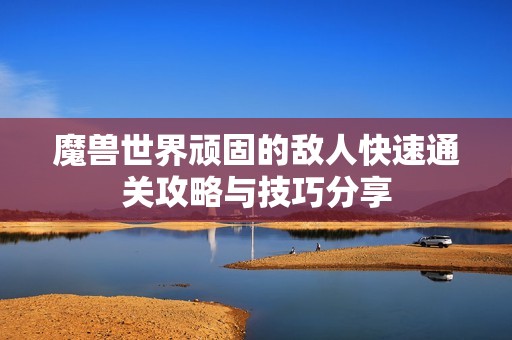 魔兽世界顽固的敌人快速通关攻略与技巧分享