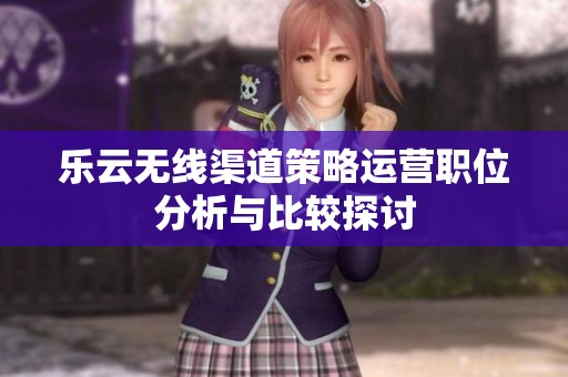 乐云无线渠道策略运营职位分析与比较探讨