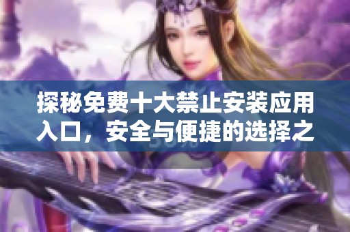 探秘免费十大禁止安装应用入口，安全与便捷的选择之路