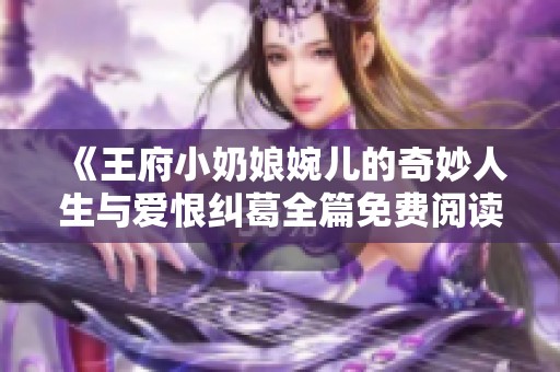 《王府小奶娘婉儿的奇妙人生与爱恨纠葛全篇免费阅读》