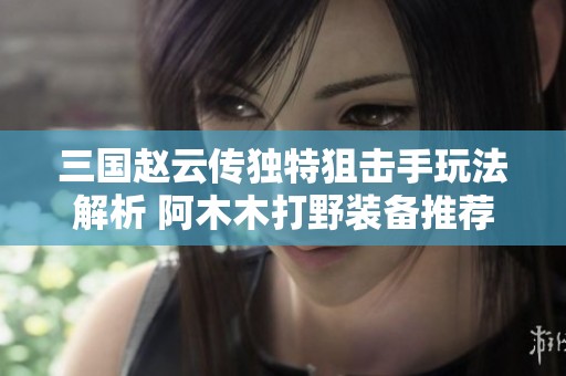 三国赵云传独特狙击手玩法解析 阿木木打野装备推荐