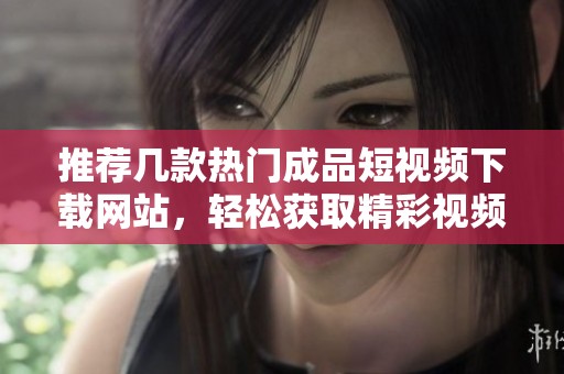 推荐几款热门成品短视频下载网站，轻松获取精彩视频内容