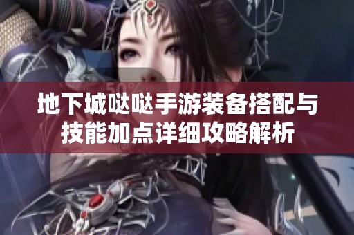 地下城哒哒手游装备搭配与技能加点详细攻略解析