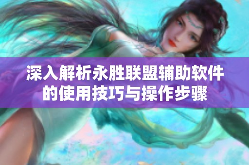 深入解析永胜联盟辅助软件的使用技巧与操作步骤