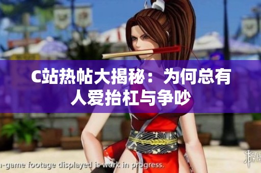 C站热帖大揭秘：为何总有人爱抬杠与争吵