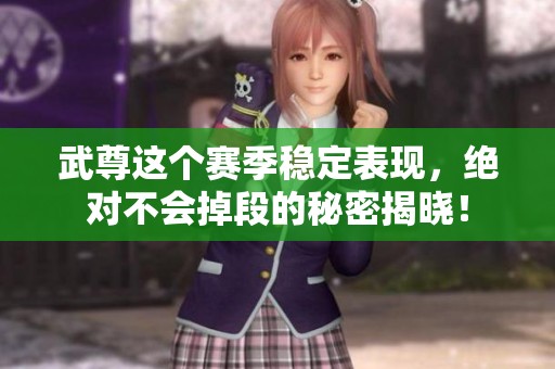 武尊这个赛季稳定表现，绝对不会掉段的秘密揭晓！