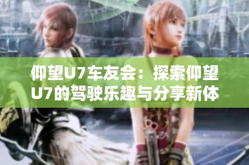 仰望U7车友会：探索仰望U7的驾驶乐趣与分享新体验