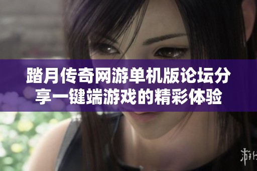 踏月传奇网游单机版论坛分享一键端游戏的精彩体验