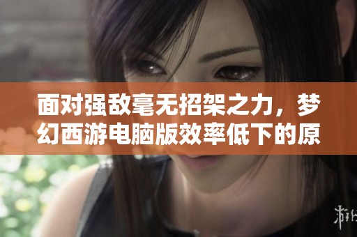 面对强敌毫无招架之力，梦幻西游电脑版效率低下的原因分析