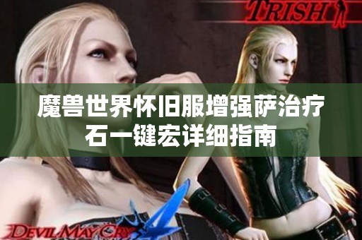 魔兽世界怀旧服增强萨治疗石一键宏详细指南