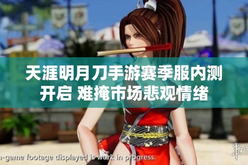 天涯明月刀手游赛季服内测开启 难掩市场悲观情绪