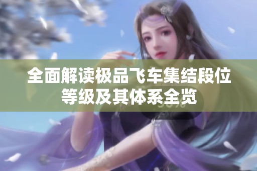 全面解读极品飞车集结段位等级及其体系全览
