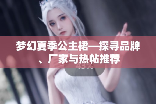 梦幻夏季公主裙—探寻品牌、厂家与热帖推荐
