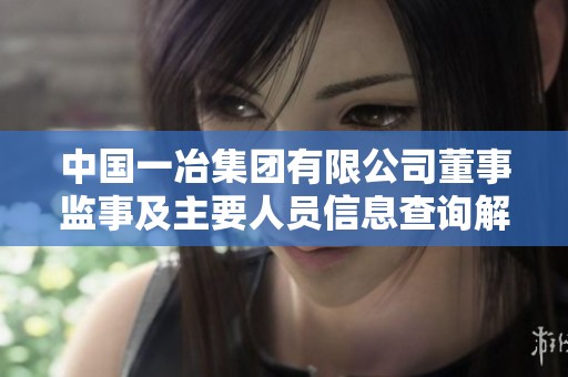 中国一冶集团有限公司董事监事及主要人员信息查询解析