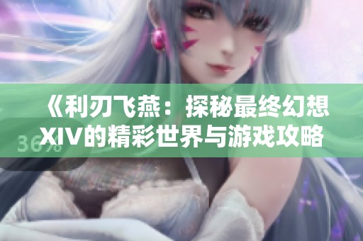 《利刃飞燕：探秘最终幻想XIV的精彩世界与游戏攻略》
