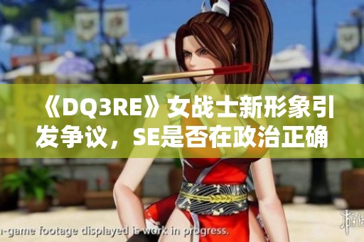 《DQ3RE》女战士新形象引发争议，SE是否在政治正确上妥协？