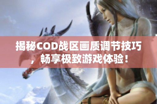 揭秘COD战区画质调节技巧，畅享极致游戏体验！