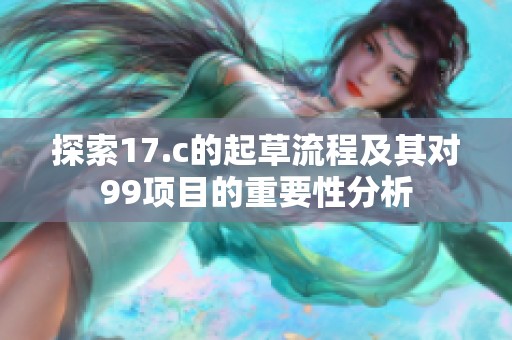 探索17.c的起草流程及其对99项目的重要性分析