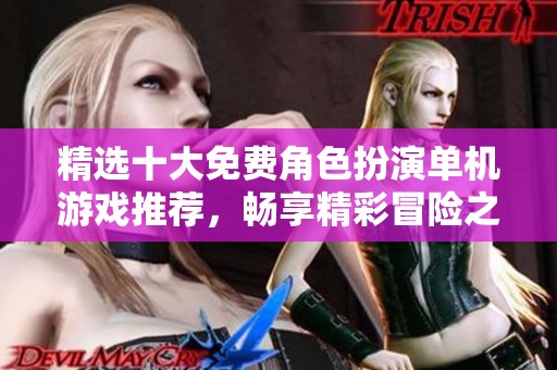 精选十大免费角色扮演单机游戏推荐，畅享精彩冒险之旅